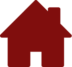 Red house icon representing real estate or property services for Example Co.